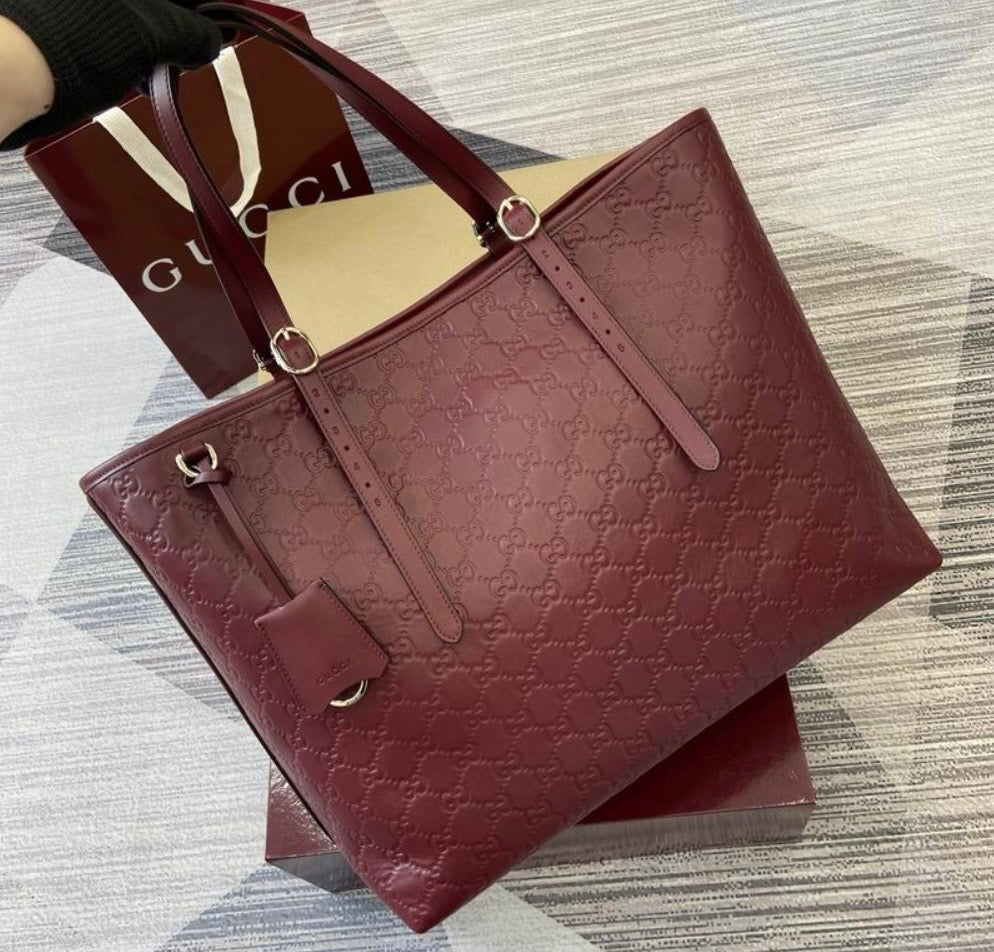Gucci Leather Tote Bag