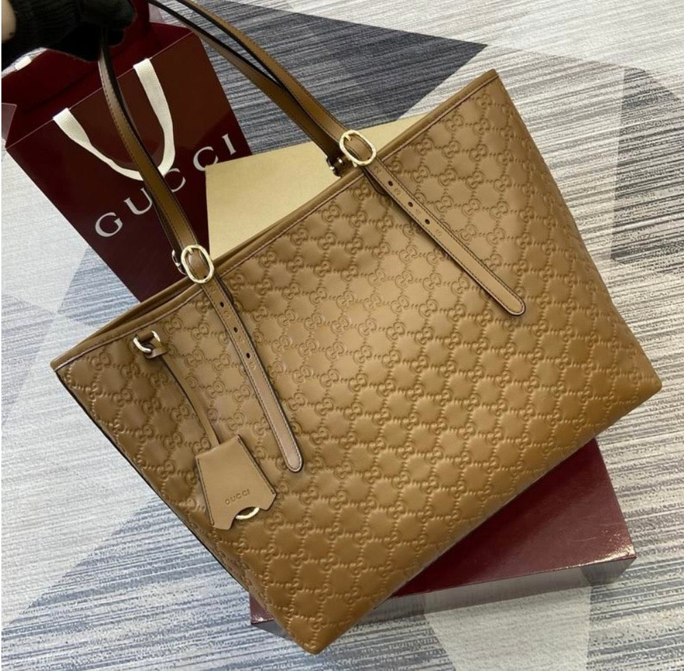 Gucci Leather Tote Bag