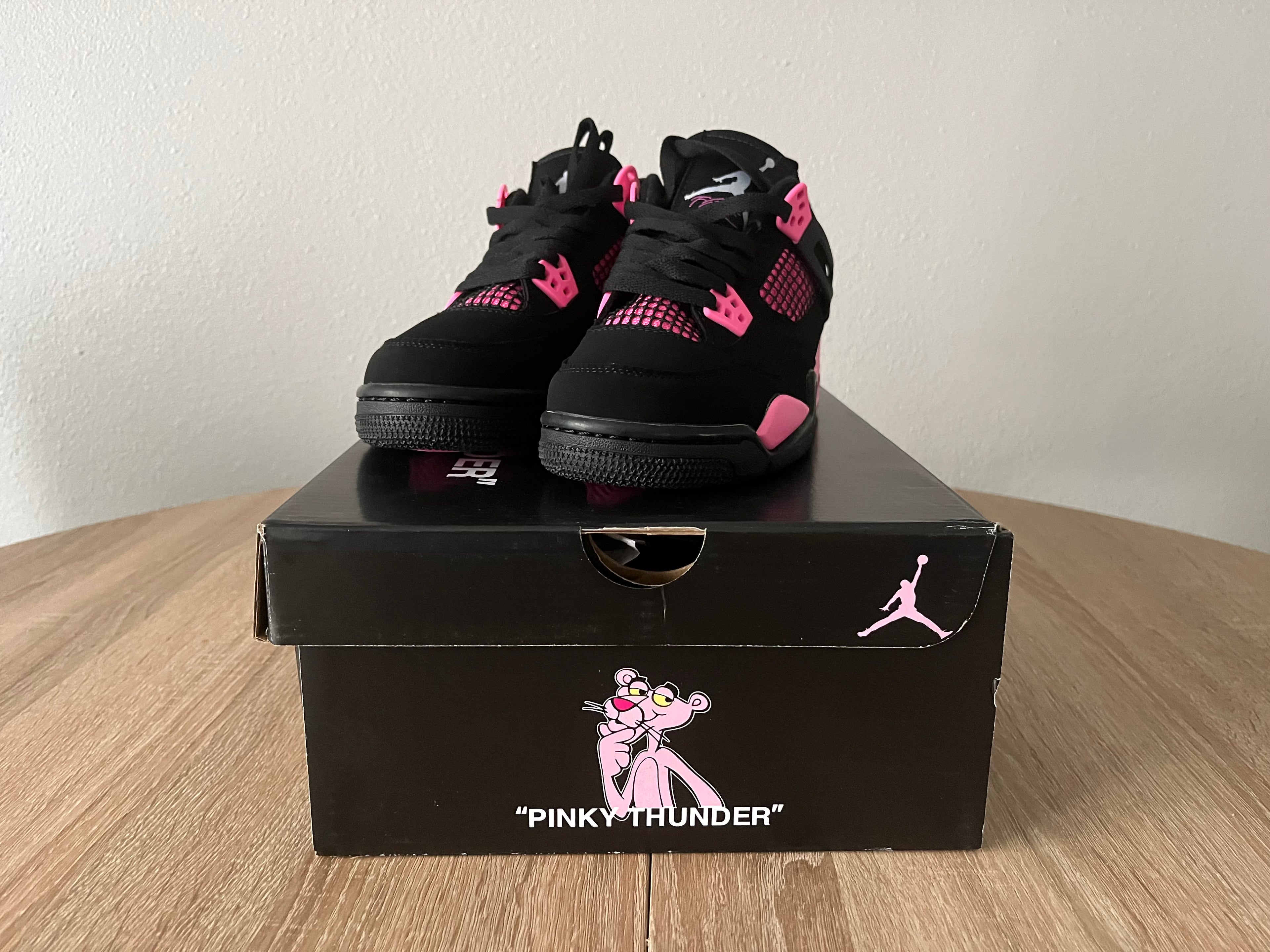 Black & Pink Jordan 4