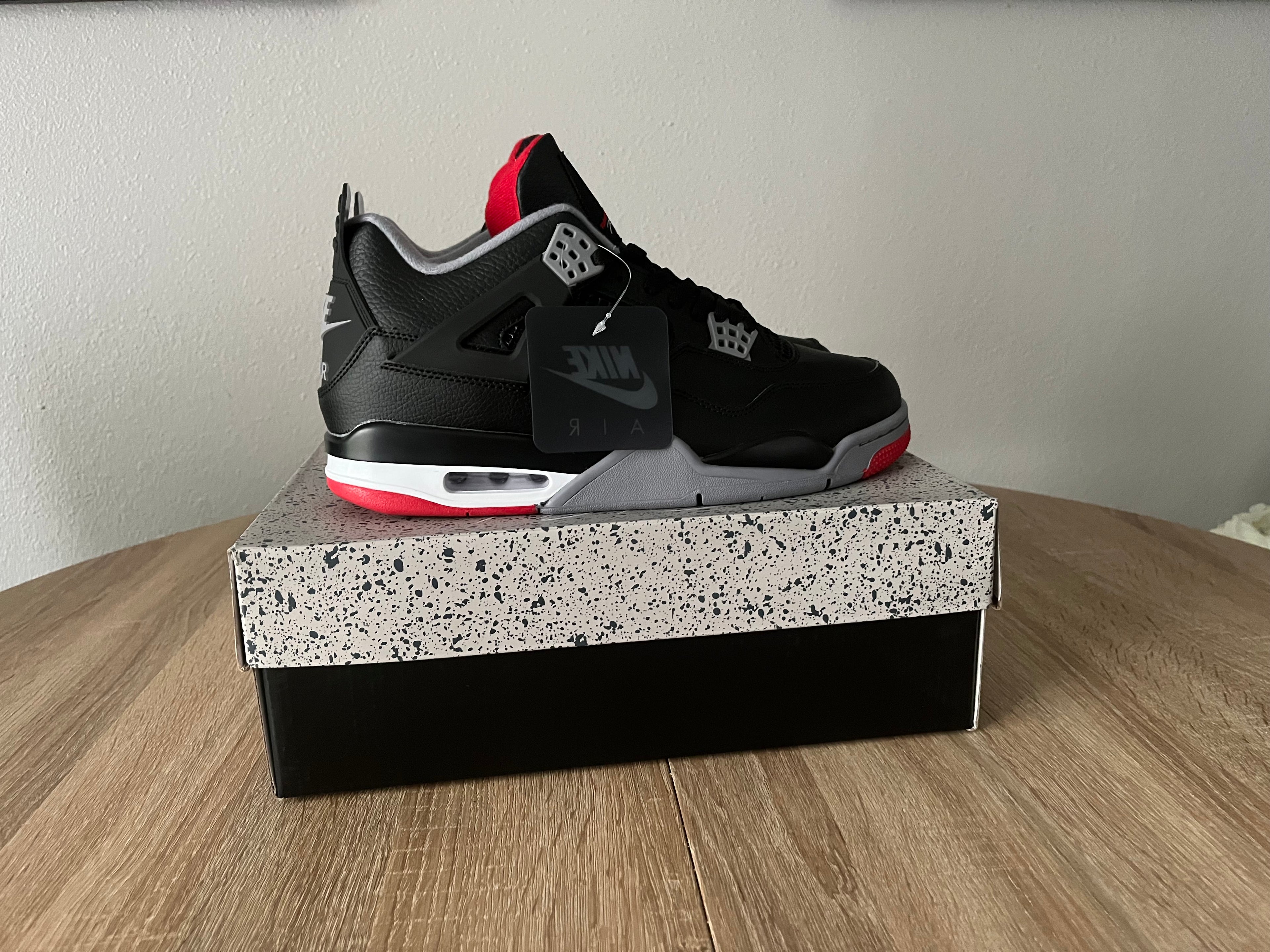 Black, Red & Gray Jordan 4
