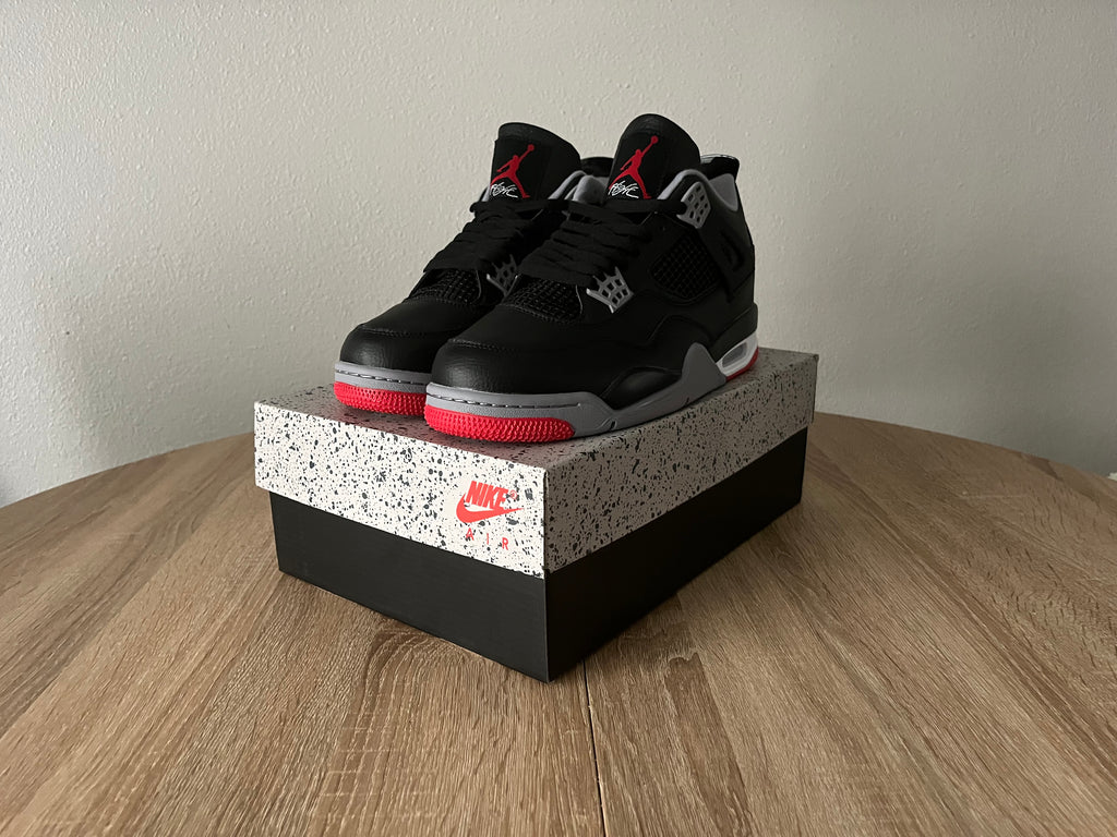 Black, Red & Gray Jordan 4