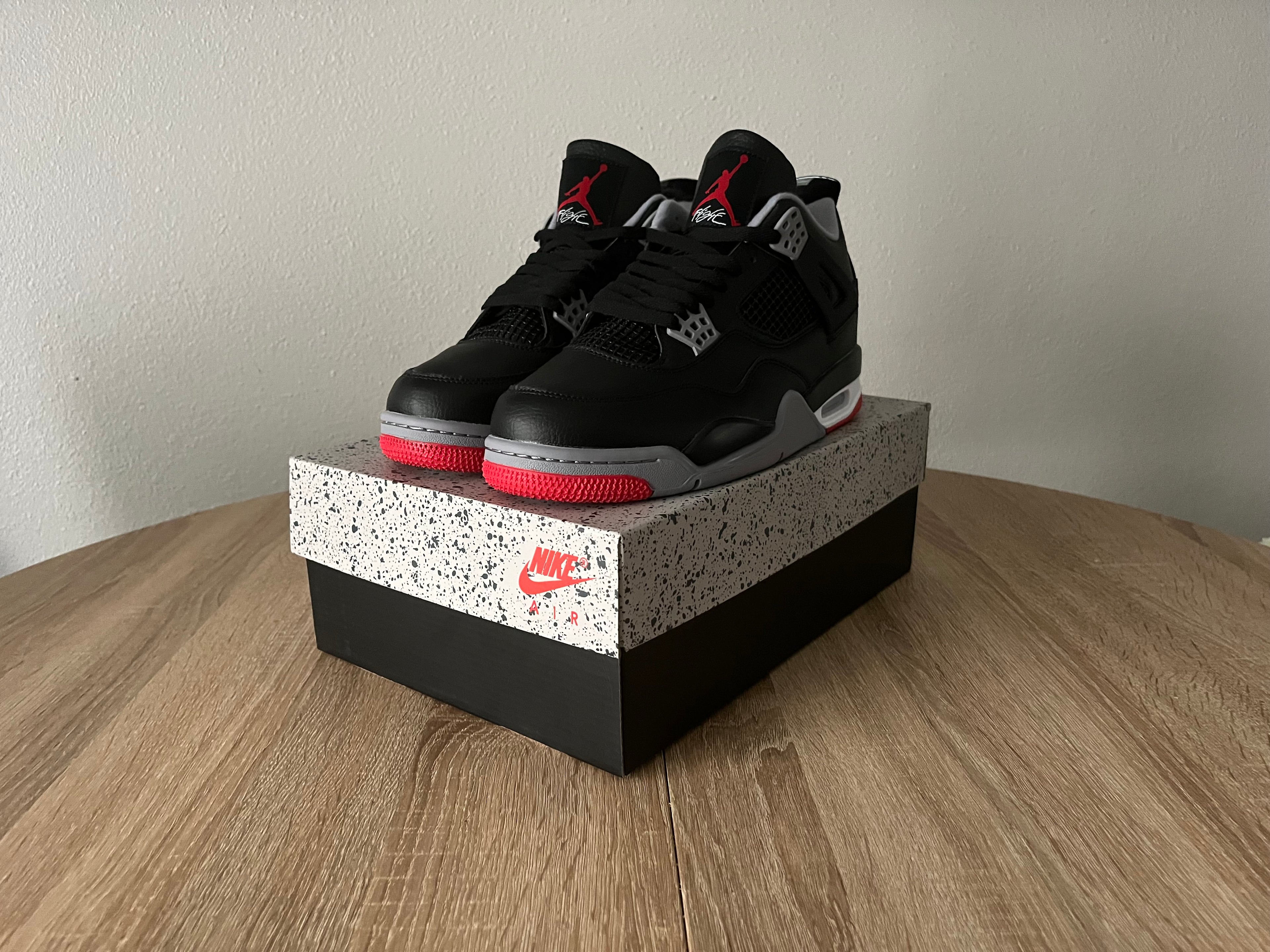 Black, Red & Gray Jordan 4